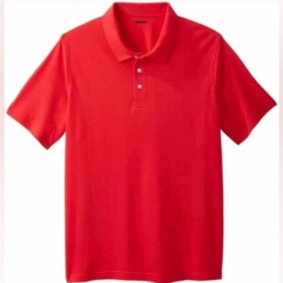 KingSize - Men's Big & Tall Shrink-less Polo Shirt - True Red. Size: 8XL. NIB - Picture 6 of 7